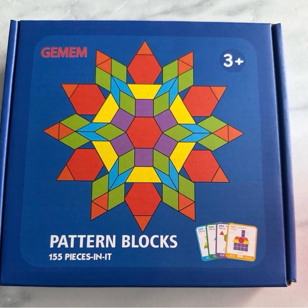 Pattern Blocks - Colorful Educational Building Set